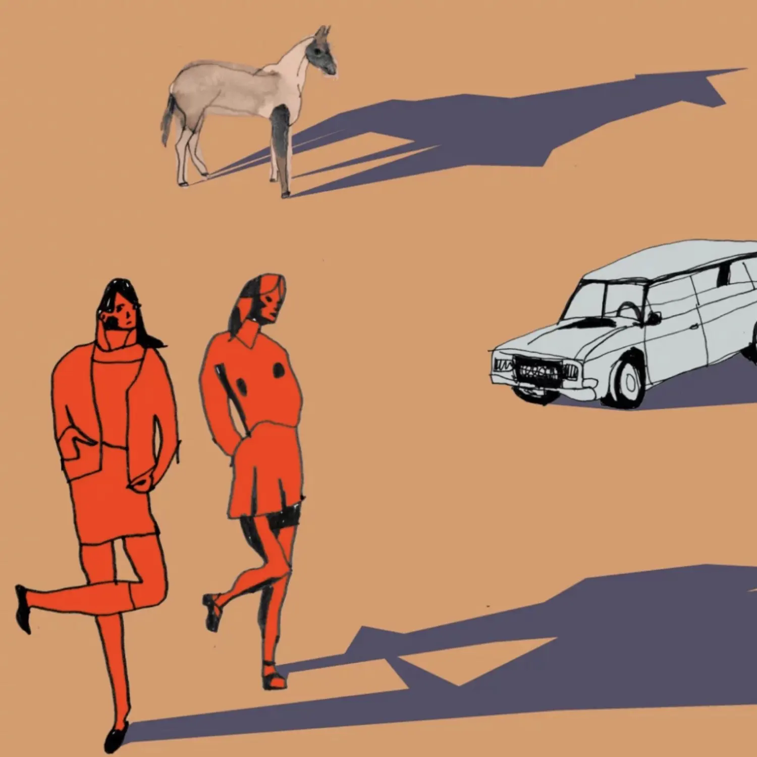 Artwork «Some Velvet Morning» 2022 per la band Kick, illustrazione di Eddie — S.R.G.